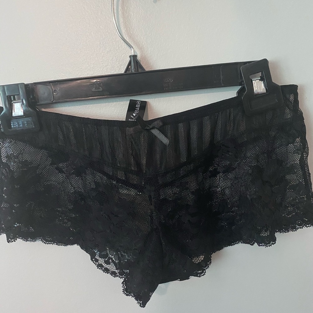 Set of 2 Black Lace Panty